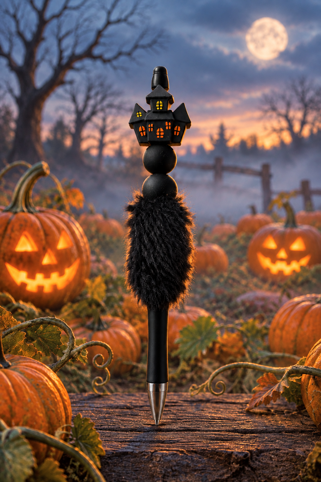 Haunted House Beaded Pen