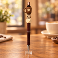 Coffee Coffee pen in a cozy café setting