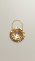 Upcycled Gold Disc Pendant