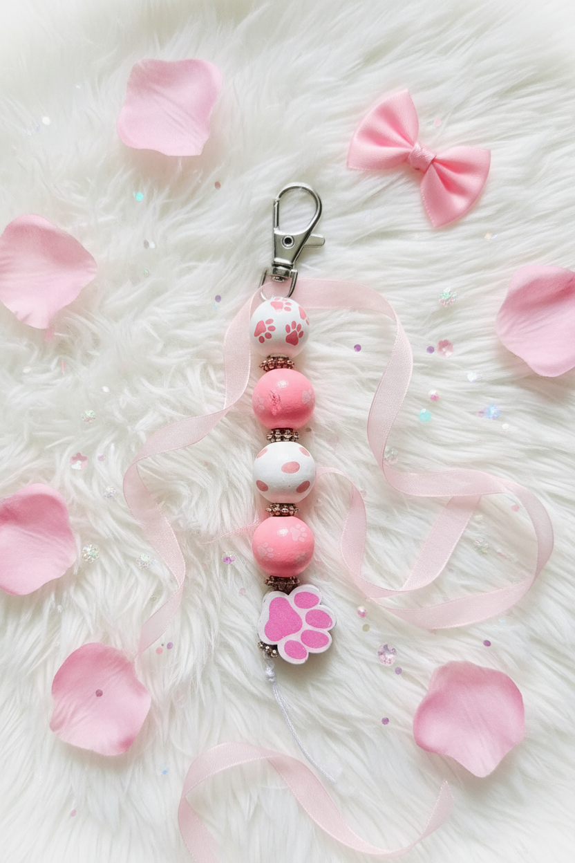 Pink Zipper Pull dreamy flat lay