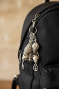 Silver and Sparkling Zipper Dangle