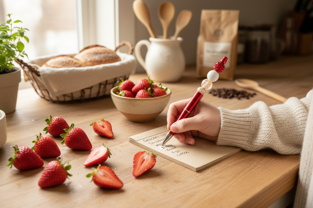 Strawberry Countertop Background